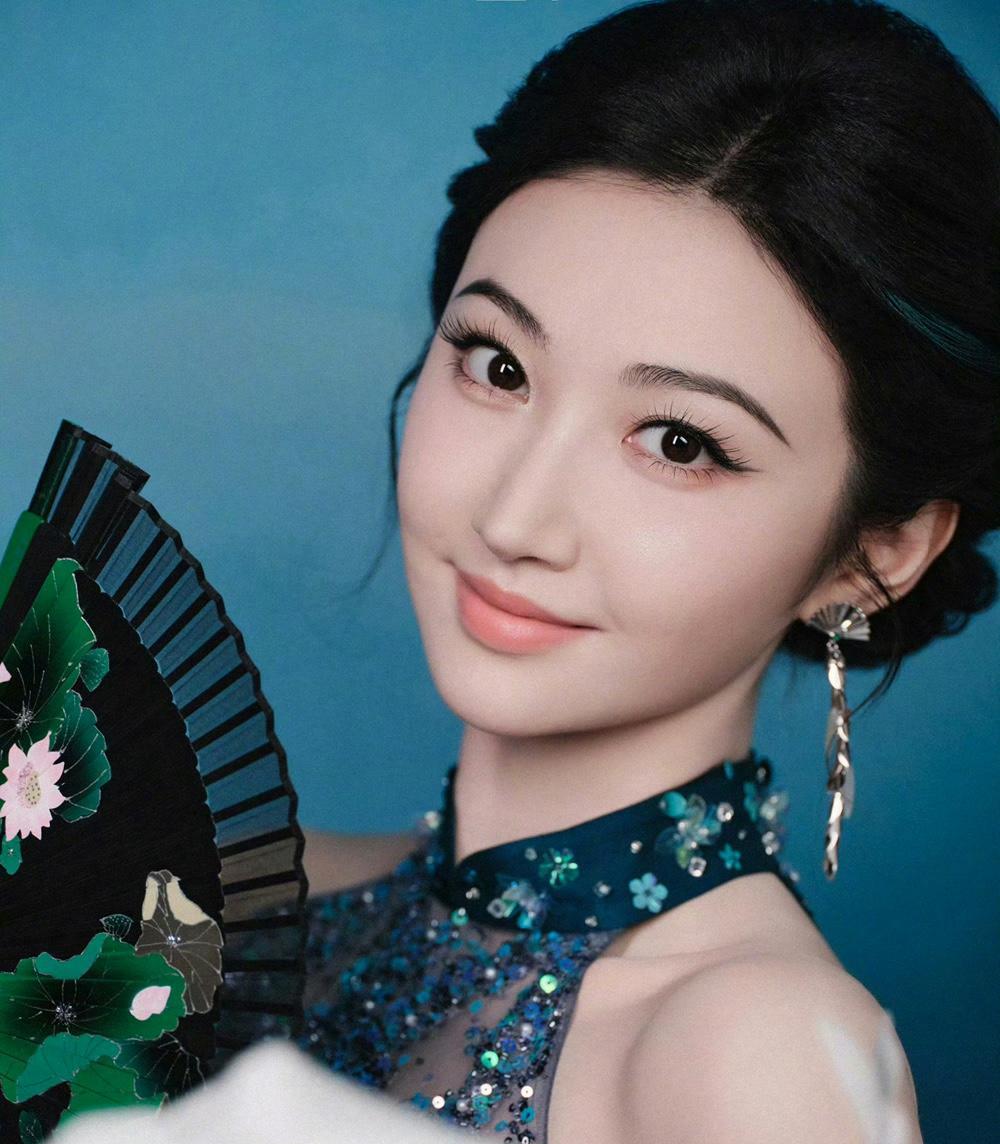 景甜优雅古典的东方美~完完全全人间富贵花[比心]