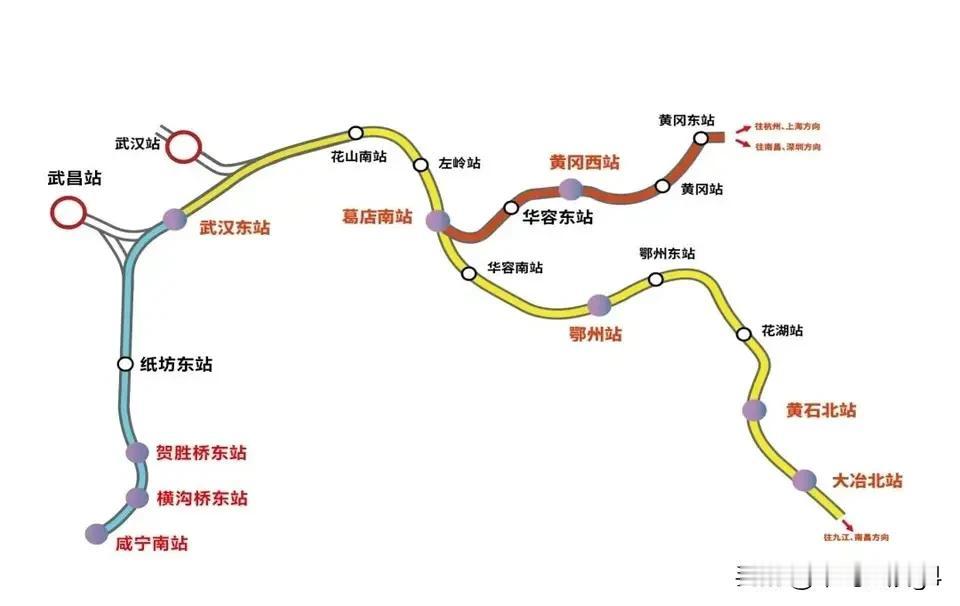 4月25日起，武咸城际铁路武汉东至咸宁南开通新城快线列车，加密车次，票价21元