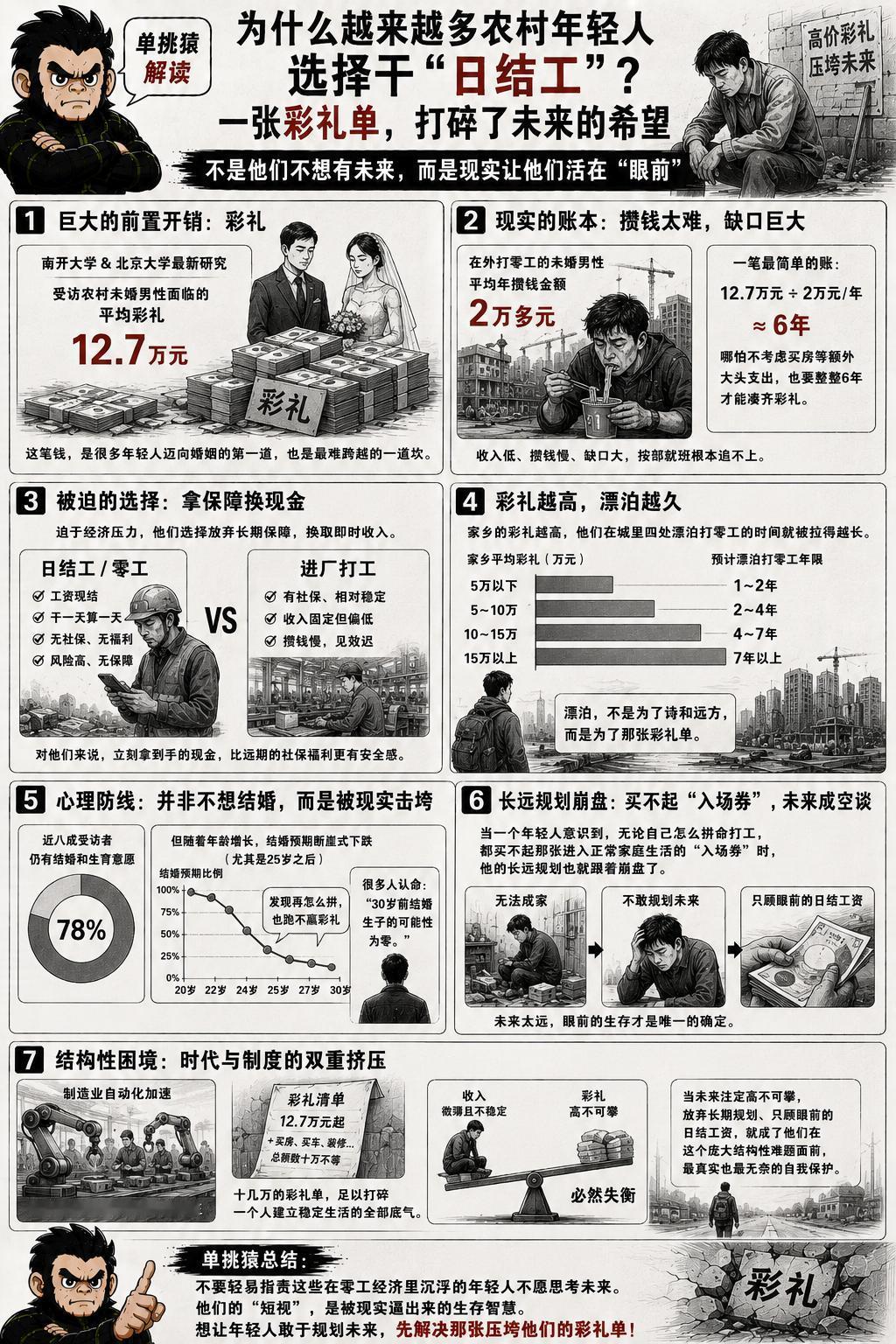 很多年轻的农村打工者，正越来越倾向于干“日结工”。工资现结，干一天算一天，没有