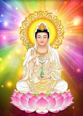 观音赐福吉祥降，一切贫穷、晦气，疾病统统退散，自此万事如意，吉祥平安永相伴