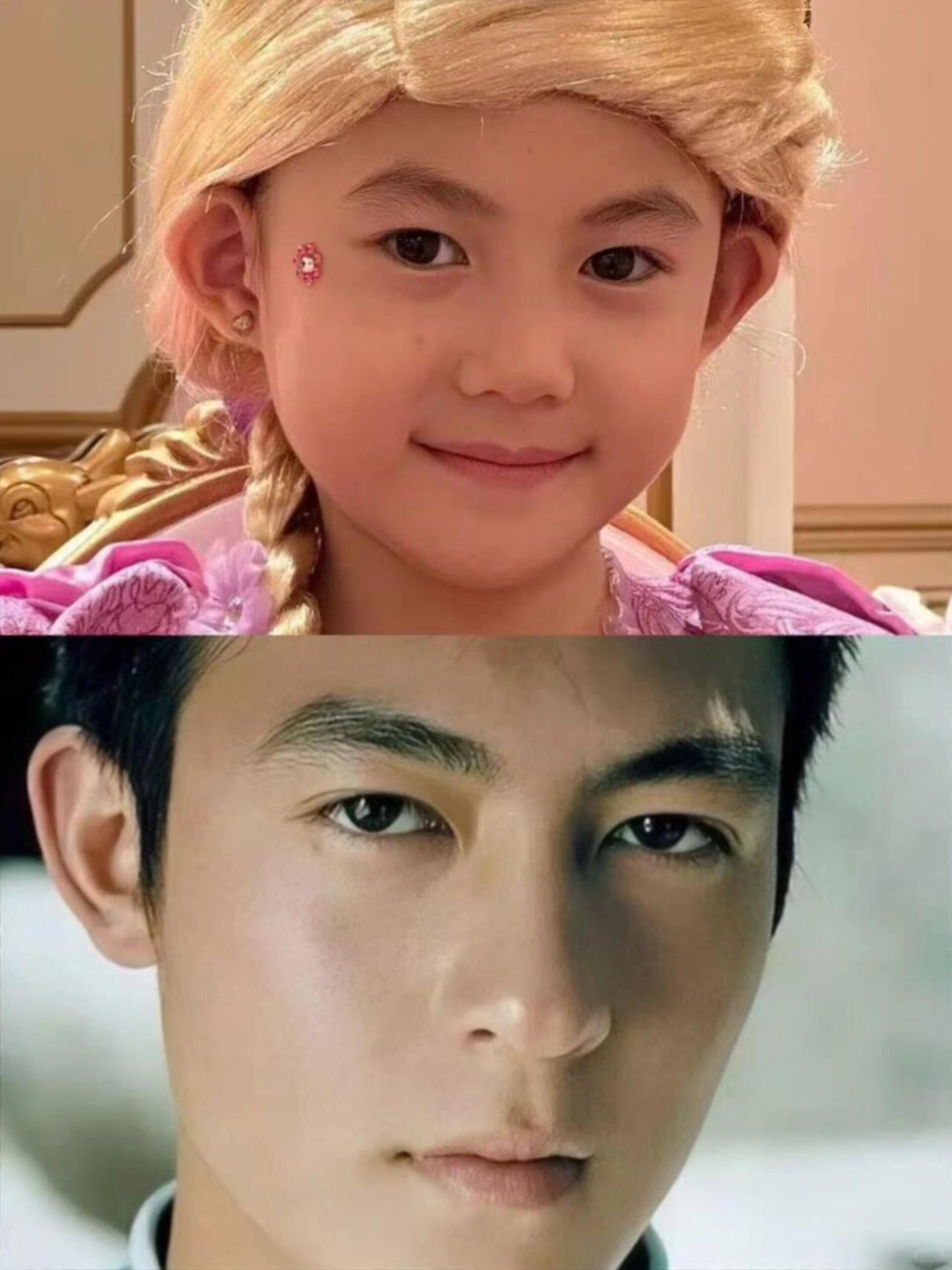 再一次被陈冠希女儿的颜值所折服