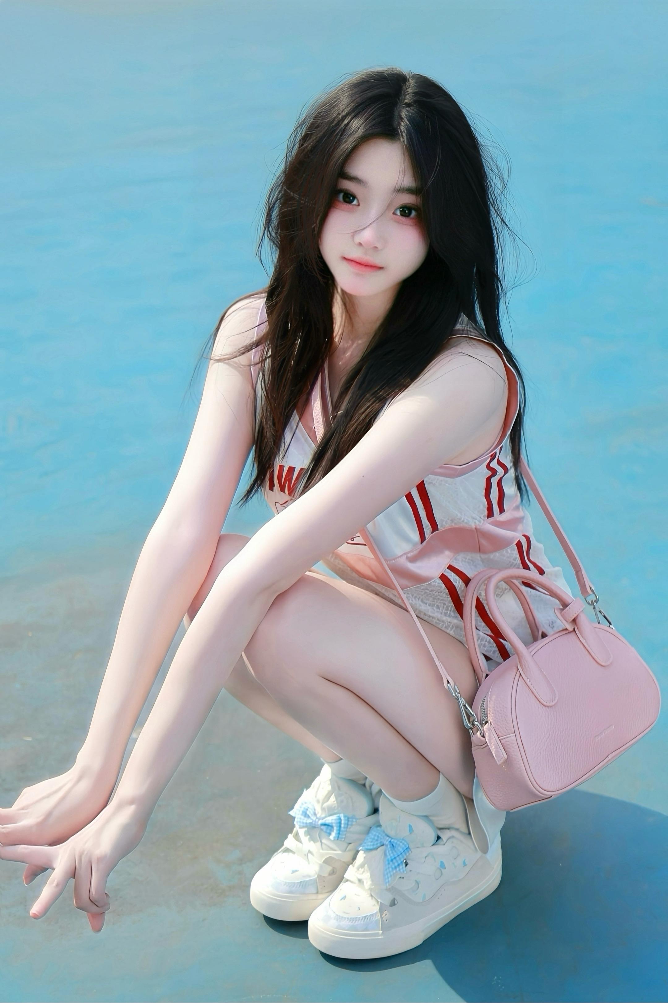 我遇见了一个很可爱的小女孩
