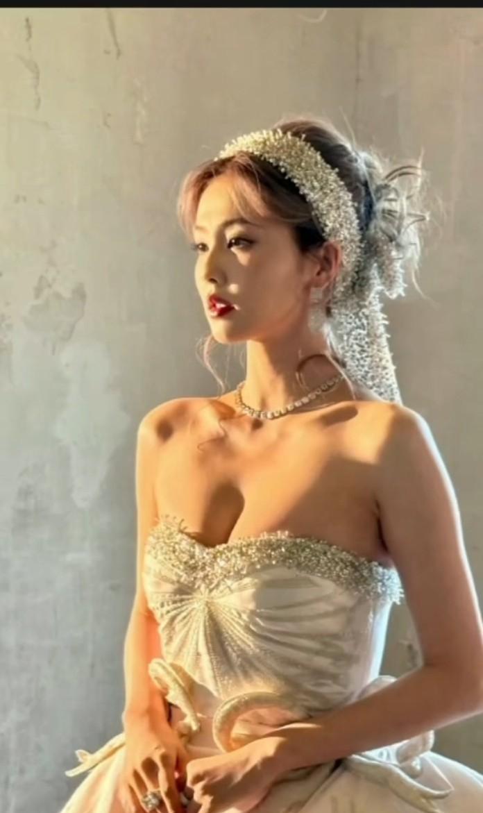 白鹿在某场公开活动上出现轻微喘息并疑似有裙装滑落的状况，引发网友关于她外形与表现