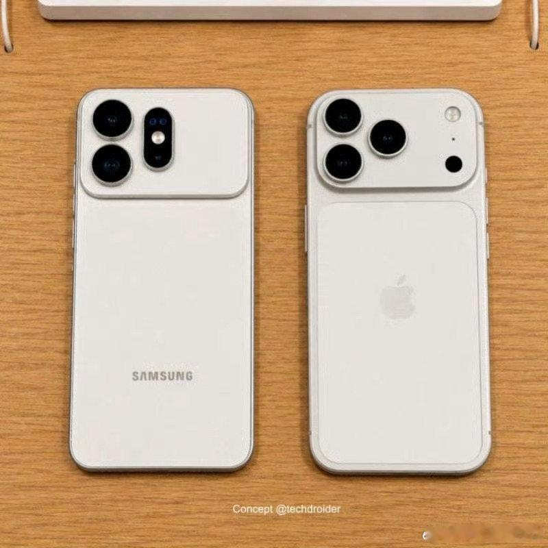 三星GalaxyS27Ultra与苹果iPhone17ProMax与iPhone18Pro实际外观对
