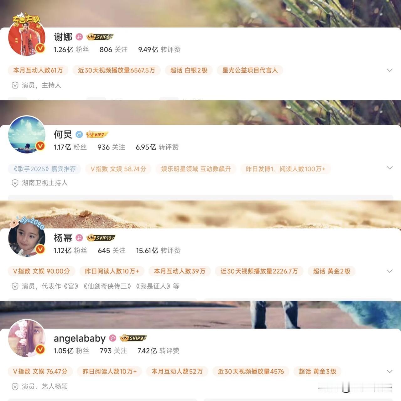 四位娱乐圈名人，粉丝量过亿，但都是死粉机器粉！这四位粉丝量过亿分别是，主持人