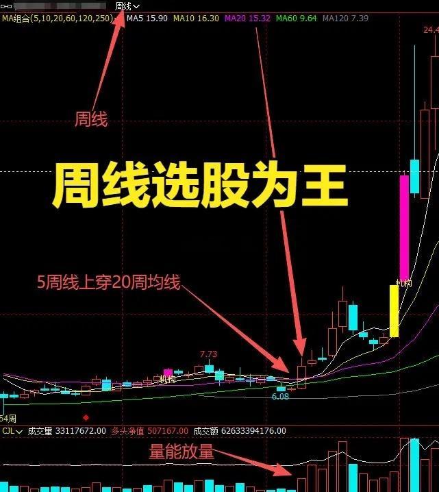 周线出现这4个信号，就是主升浪起点！新手也能稳抓红利炒股最愁的就是踩坑、错过主升