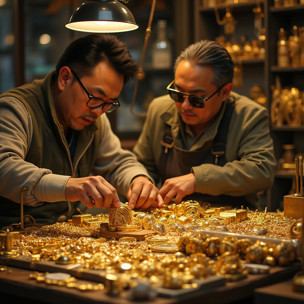 家人们谁懂啊！杭州这位大哥简直是黄金界的“扫地僧”——当初600元/克时闷声囤了