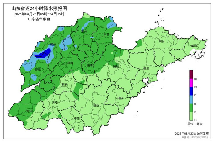 高温+降雨同至, 未来三天山东有较明显降雨、局部大雨或暴雨