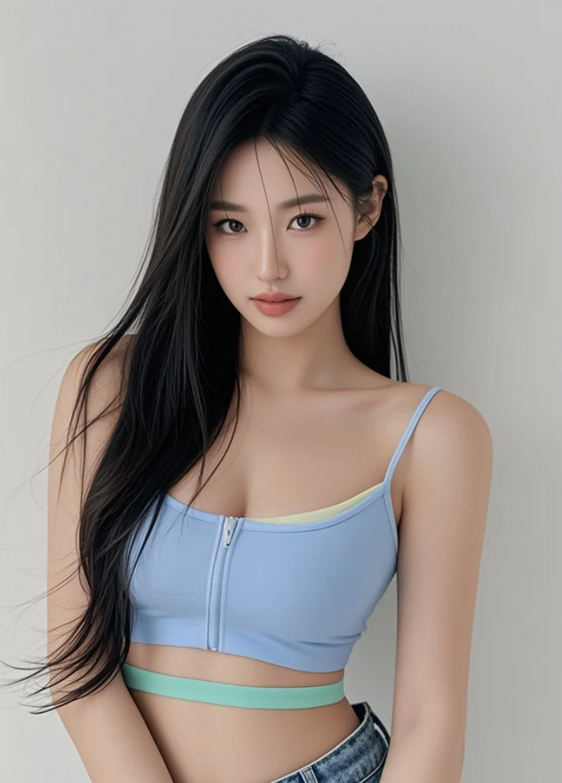 甜美学院风美女在户外，俏皮模样惹人爱