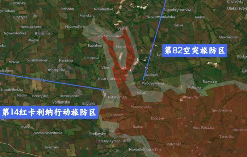 实际情况比Deepstate允许展示的要糟糕得多，俄军冲击的位置是两个旅防区