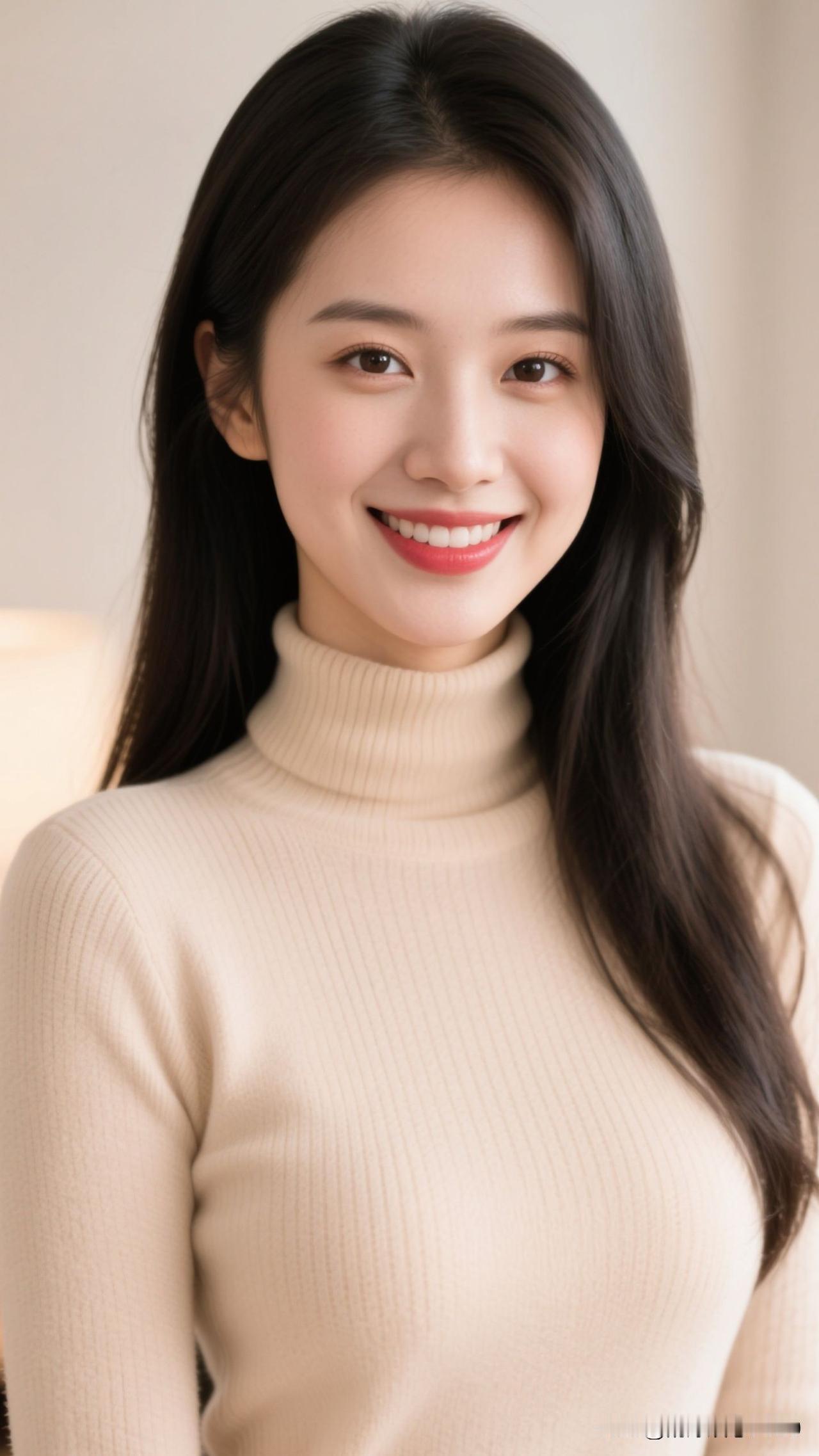 ❄️寒天为笺，高领毛衣是晕开的奶霜，连呼吸都浸着清冽又妥帖的浪漫。秋冬故事感