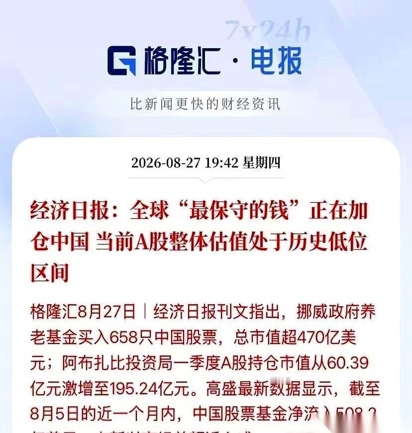 最近看到一份关于海外巨头在A股的持仓动向数据。那个掌管着挪威老百姓养老本、号称