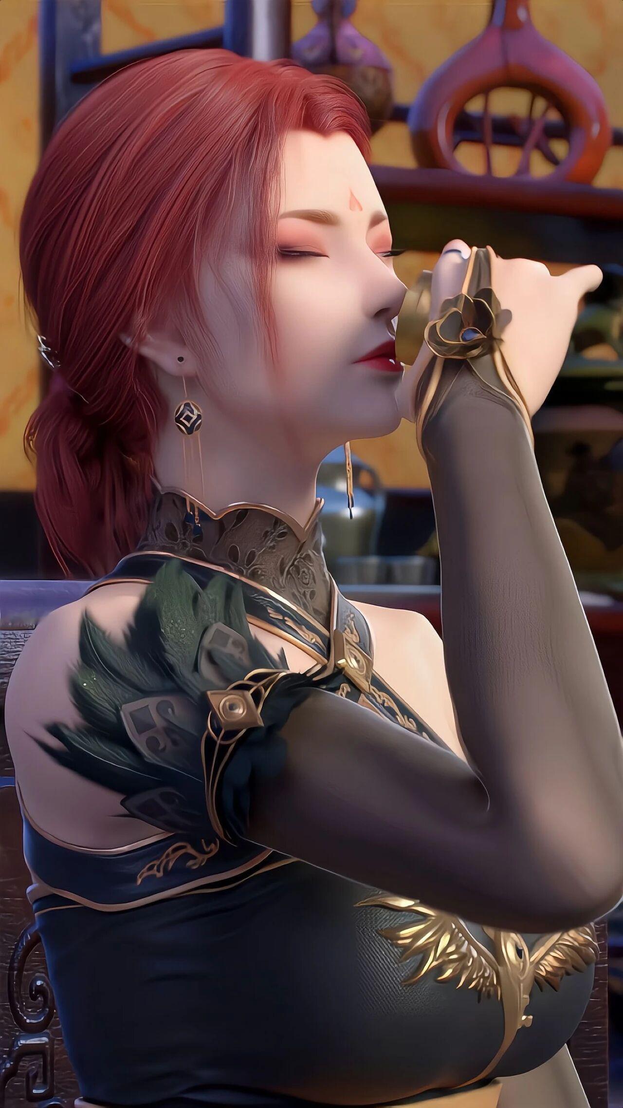 斗破苍穹动画此时此刻，有没有和我一样“想念雅妃”的同道？御姐范儿十足～