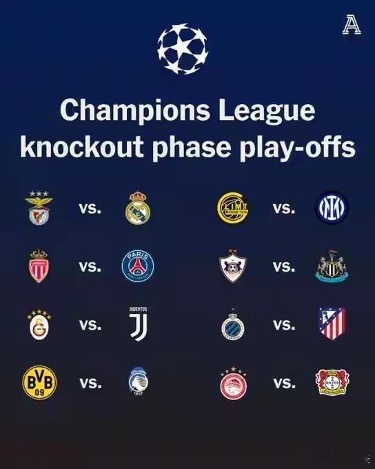 欧冠附加赛对阵出炉，毫不客气的说，皇马可以提前说再见了，虽然皇马巨星云集，但是阿