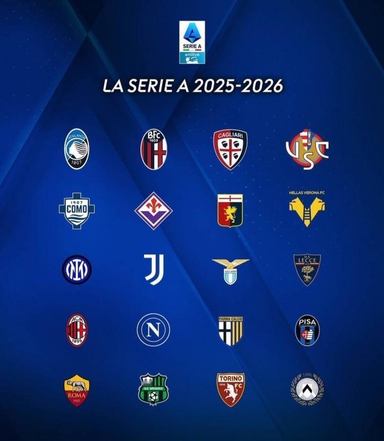 预测25/26赛季意甲前十球队排名以及杯赛成绩：1、AC米兰（冠军），意大利杯