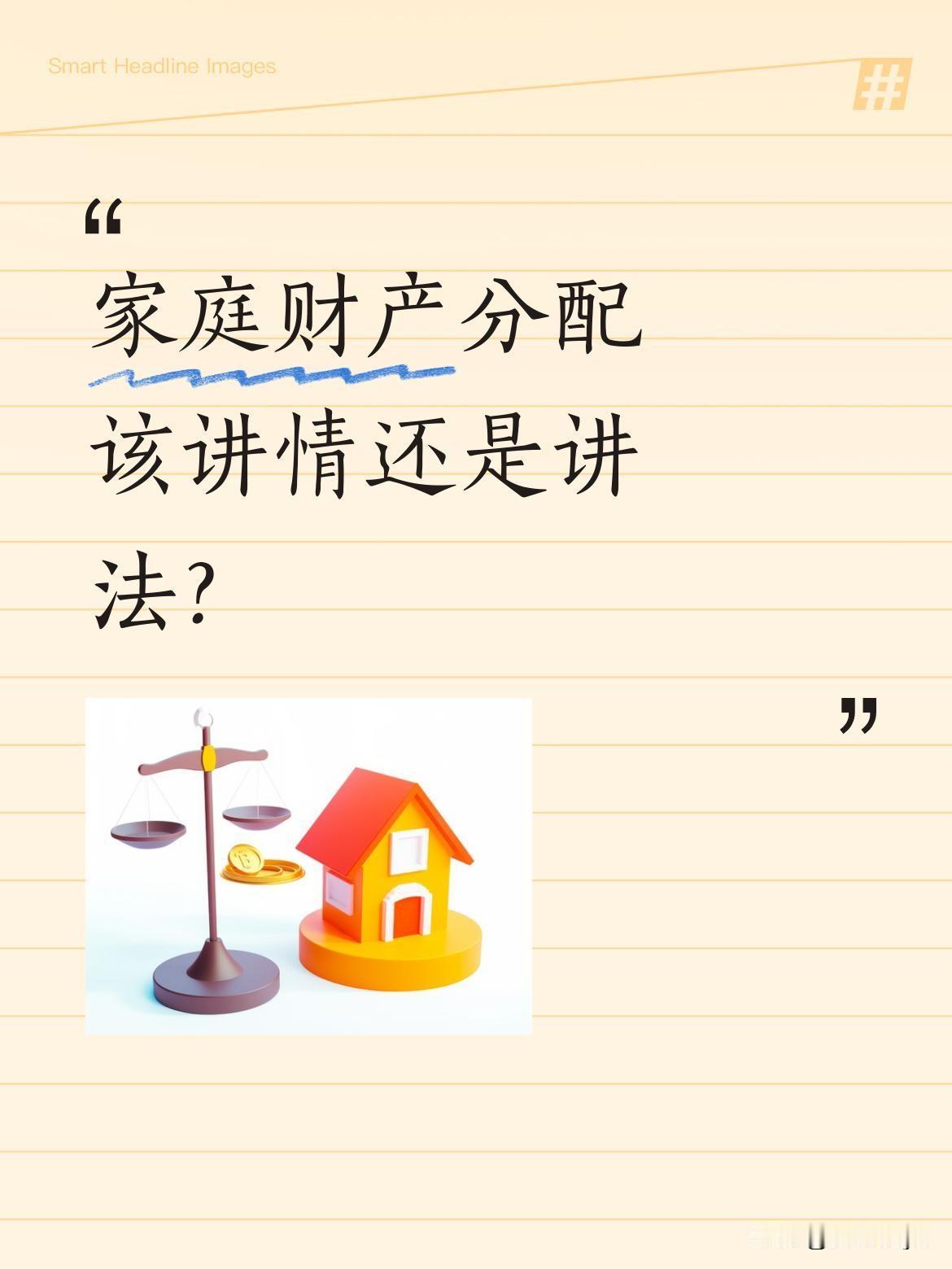 家庭财产分配该讲情还是讲法？有网友分享：父亲在自己家生活六年，老家拆迁得300