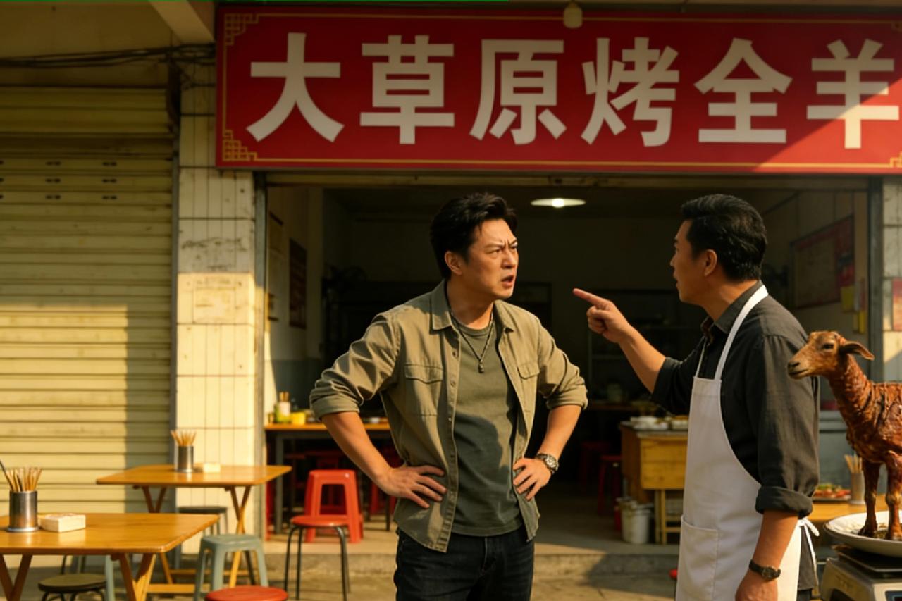 36斤活羊烤完仅6.9斤，商家黑心操作被实锤！重庆南岸一家烤全羊店，顾客到店现