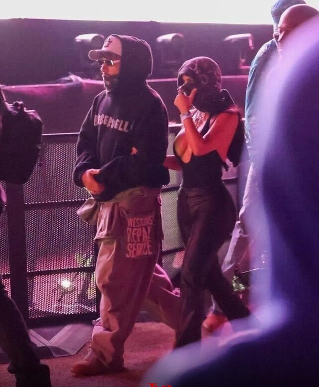 金·卡戴珊和新男友LewisHamilton现身科切拉音乐节，金姐真的很会吃