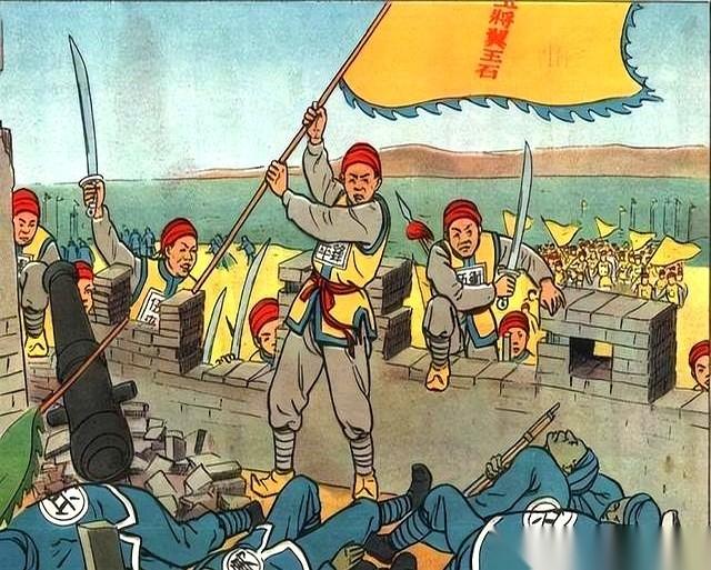 几箩筐的红顶子官帽。据说，这就是高楼寨那一仗打完，僧格林沁和他最后的蒙古马队，