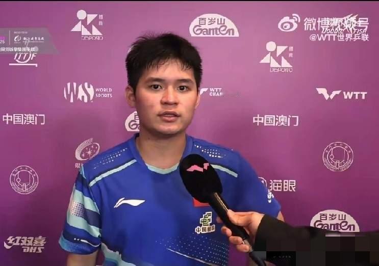 林诗栋采访时的样子，让人看了很心疼。才20岁的他，就独自扛起海南队的大旗，这份担