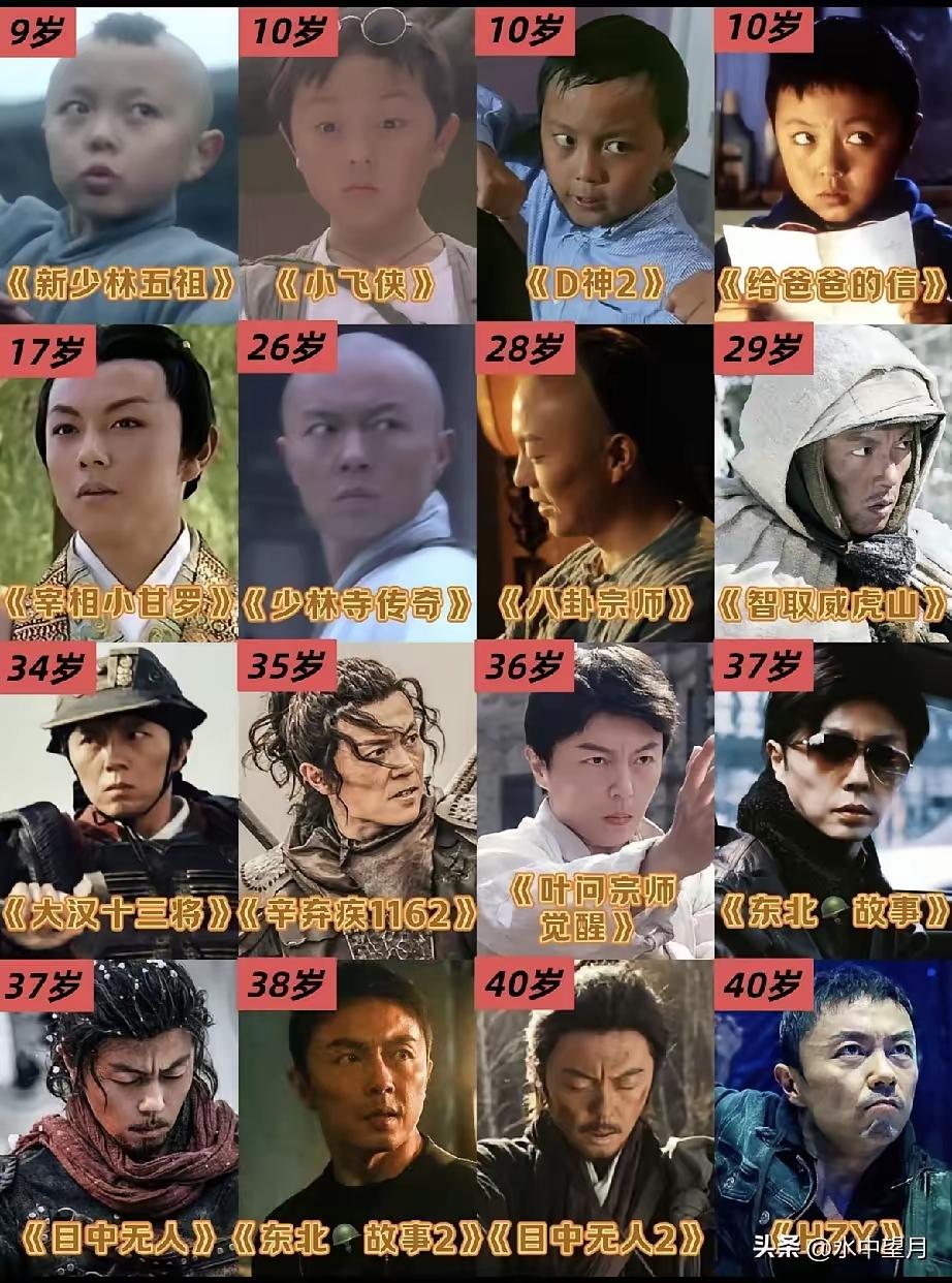 年龄不大资格老，多部影视饰主角。至今不晓名和姓，不知财富有多少？