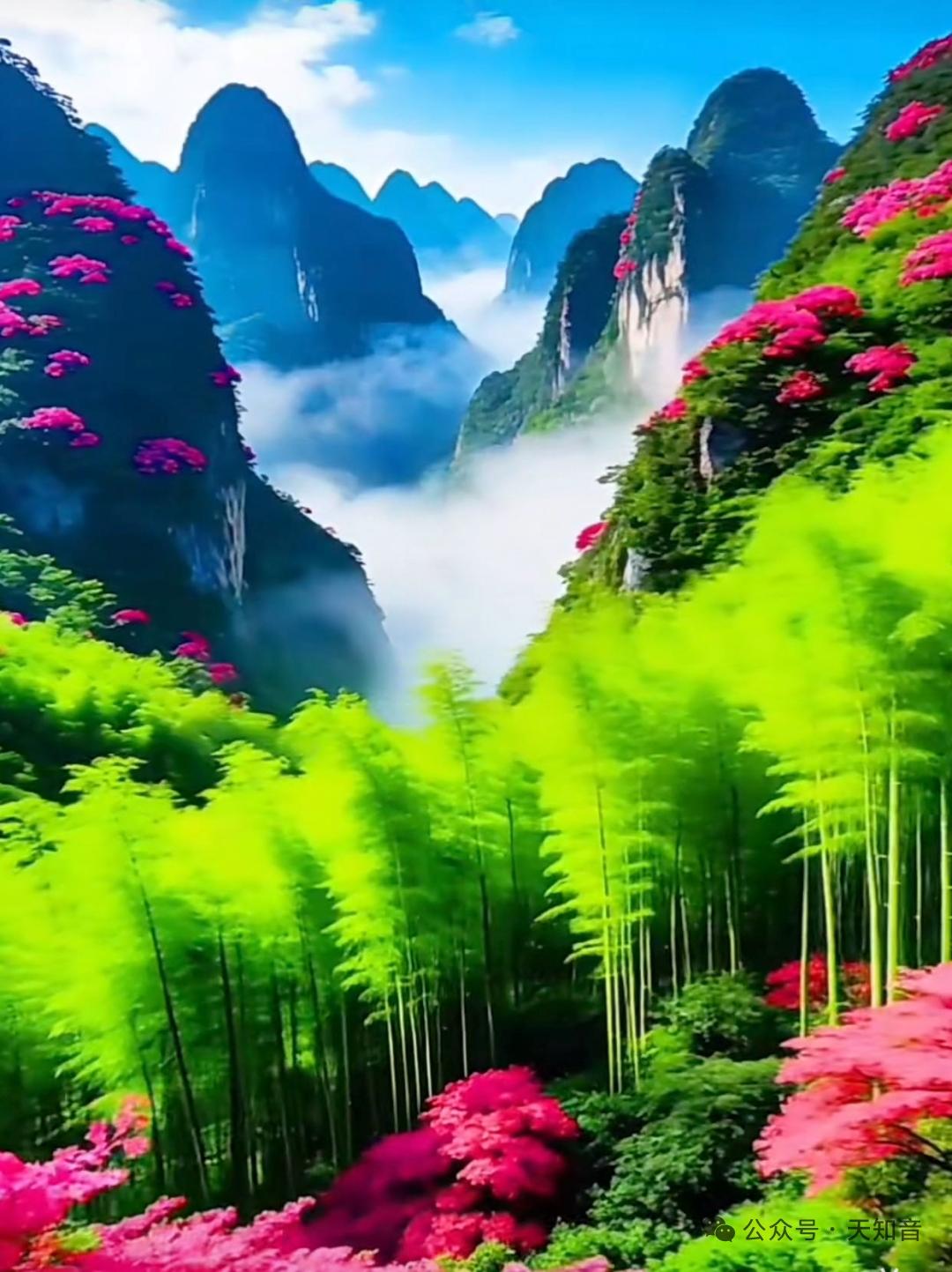 青山绿水的风景,你喜欢吗?