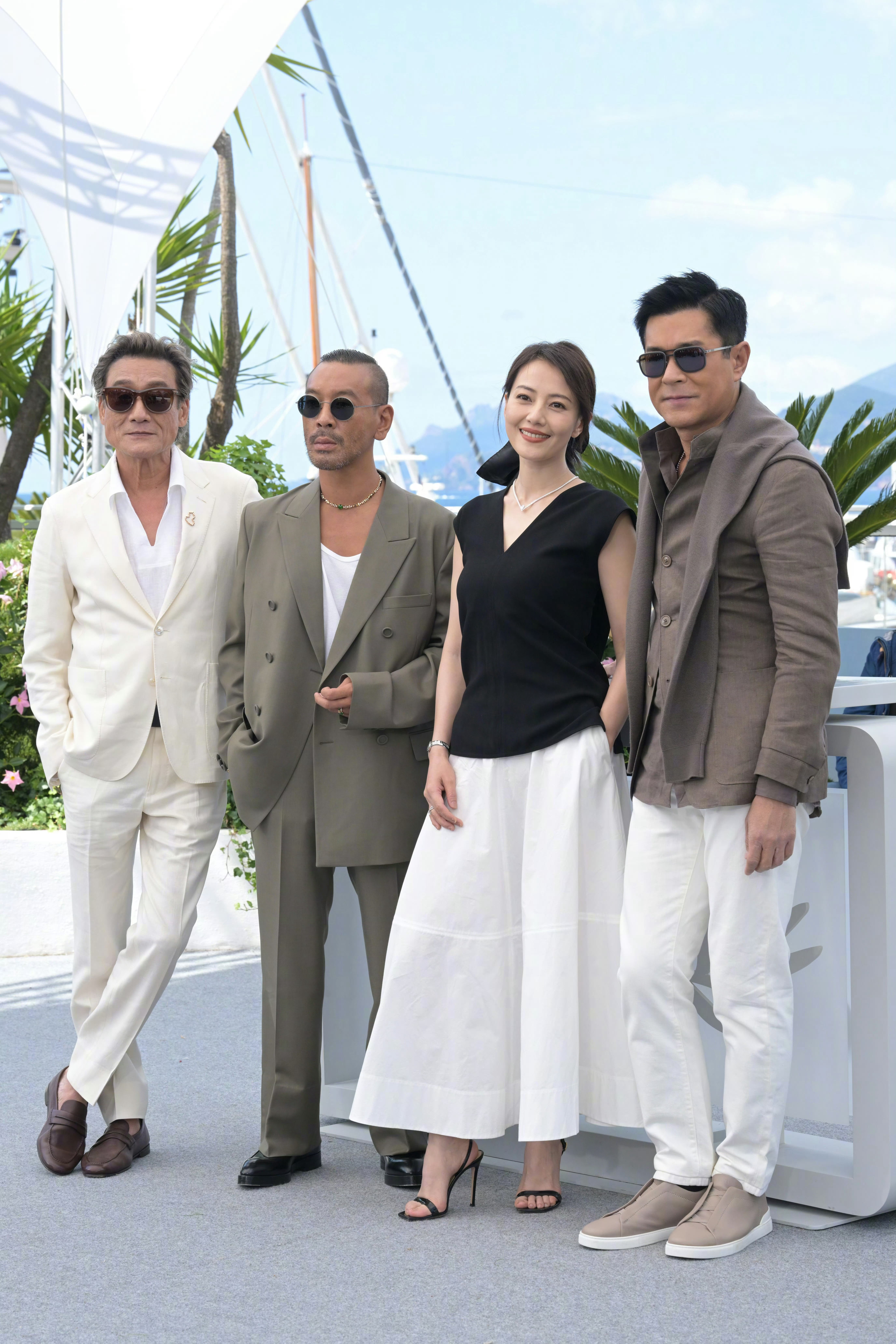 第78届戛纳电影节，《风林火山》主创团队亮相photocall，主演梁家辉、古天