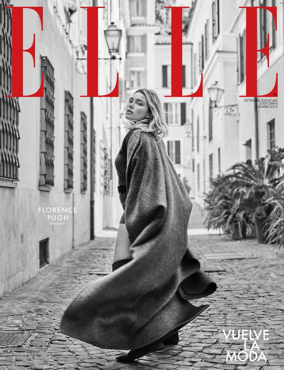 弗洛伦丝·皮尤登上《Elle》西班牙版九月号封面摄影师：MarianoViva