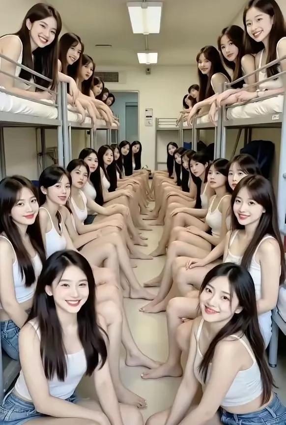 这是什么环境下的女生宿舍，能容纳这么多的美女学生，而且都住在同一个宿舍里，真的是