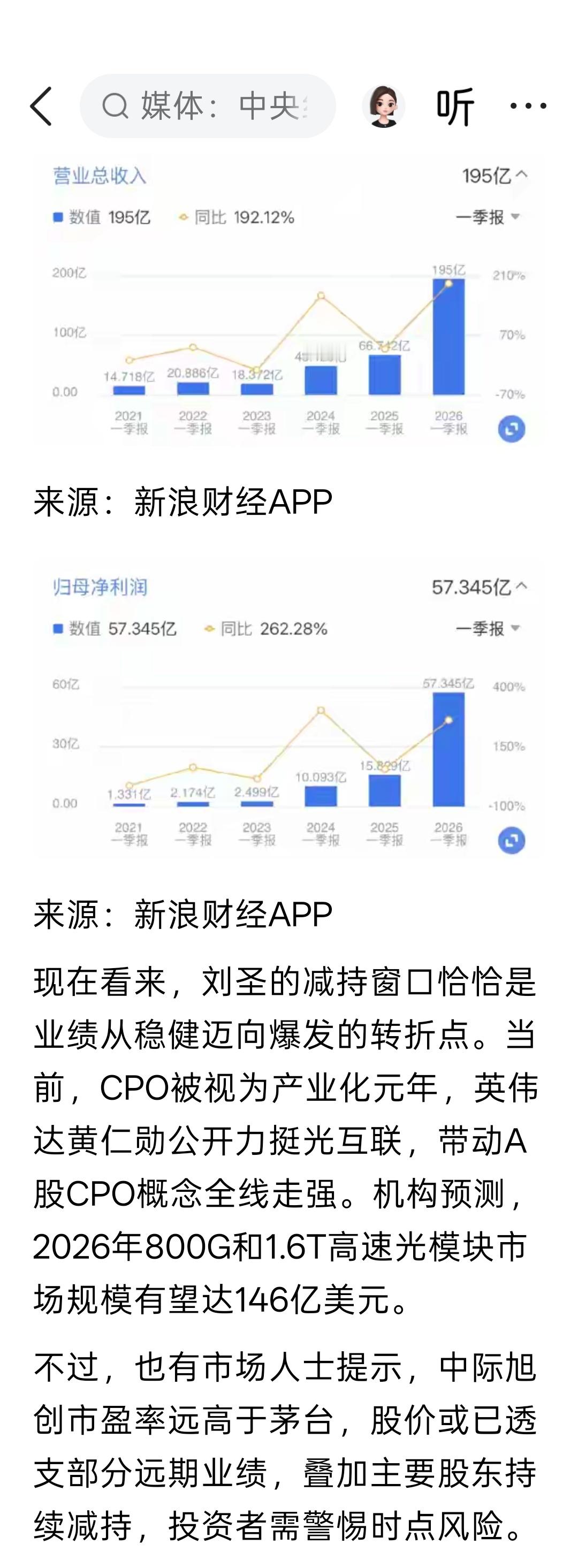 “连董事长都拿不住”，中际旭创股价破千元，董事长提前减持或“少赚”49亿