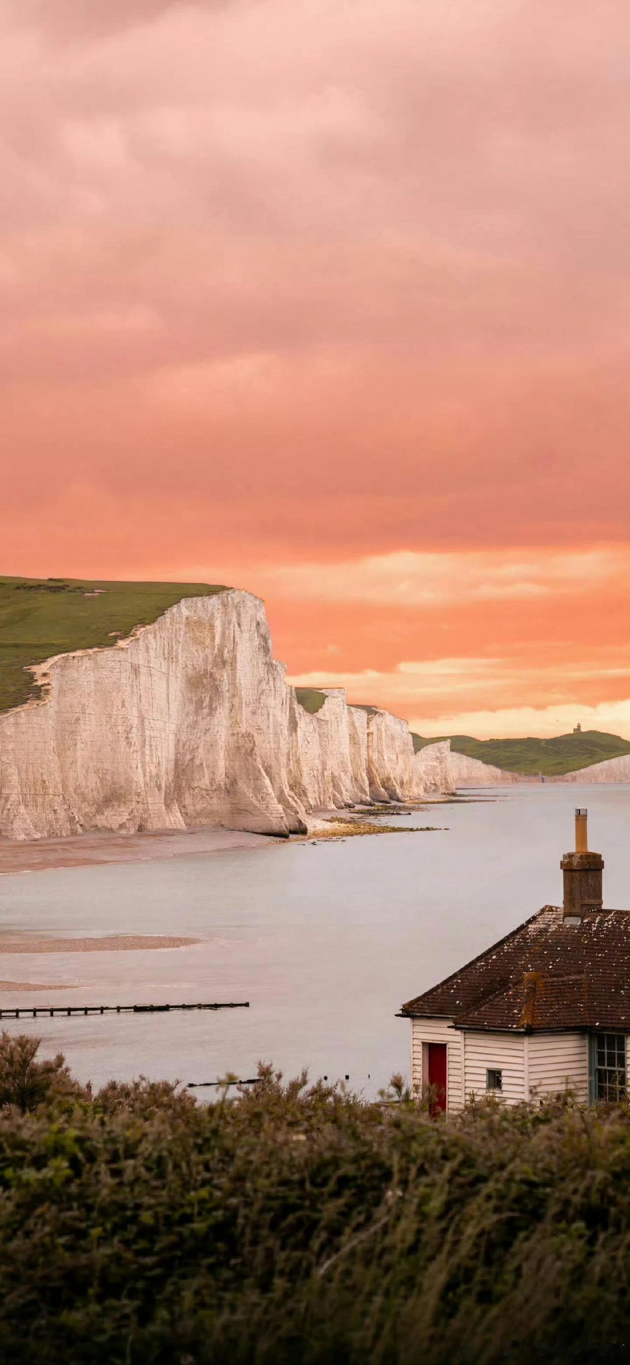 手机壁纸｜暖调落日壁纸｜温柔治愈｜暖色系护眼｜无水印高清｜桌面氛围感超绝