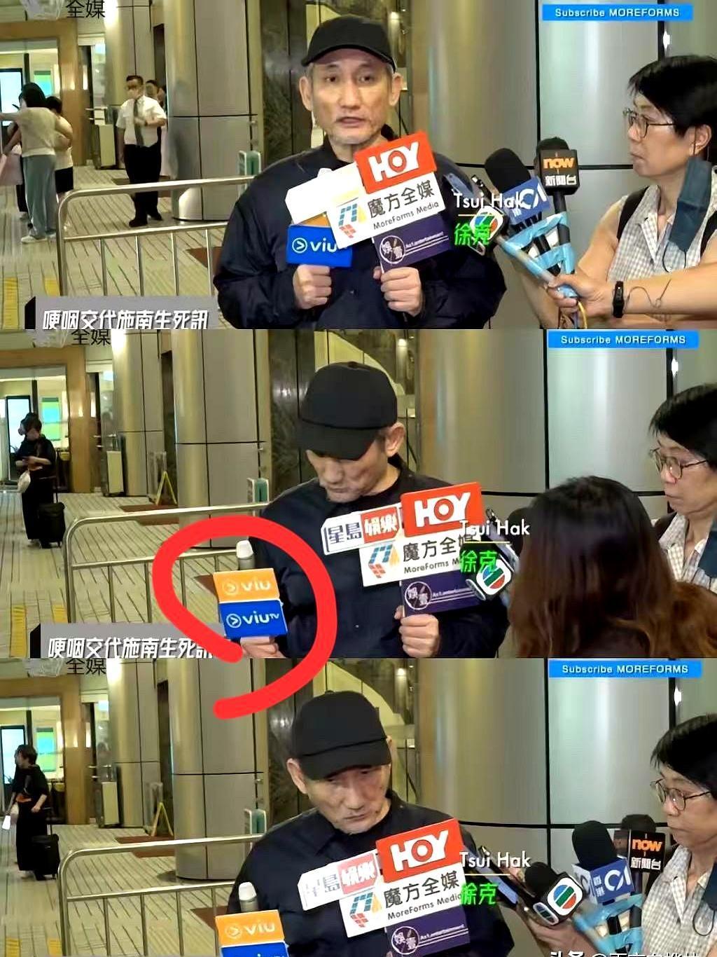 凌晨快12点的香港街头，徐克满眼血丝地站在大雨里，心碎到了嗓子眼，可旁边的记者居