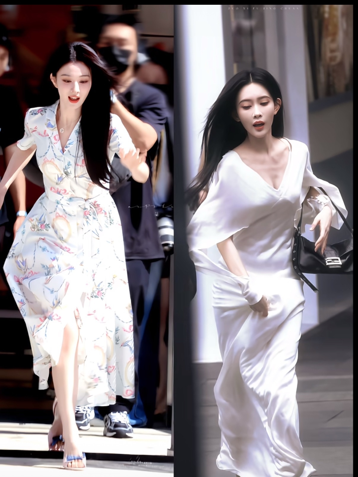 王楚然孟子义摔跤图对比谁更出神图