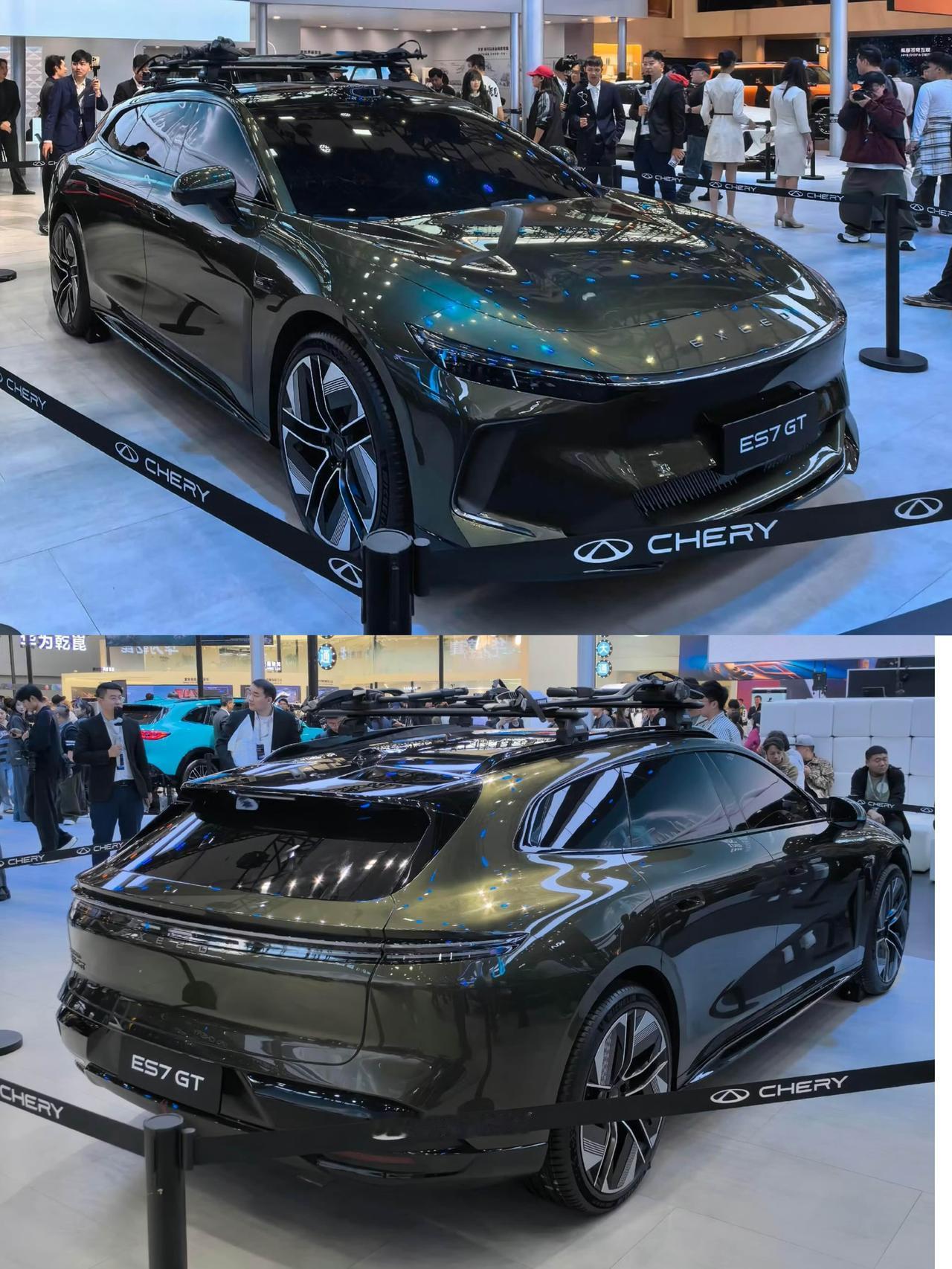 奇瑞星途ES7GT这款车的设计是真有个性啊，前脸采用贯穿式LED灯和C字形日行