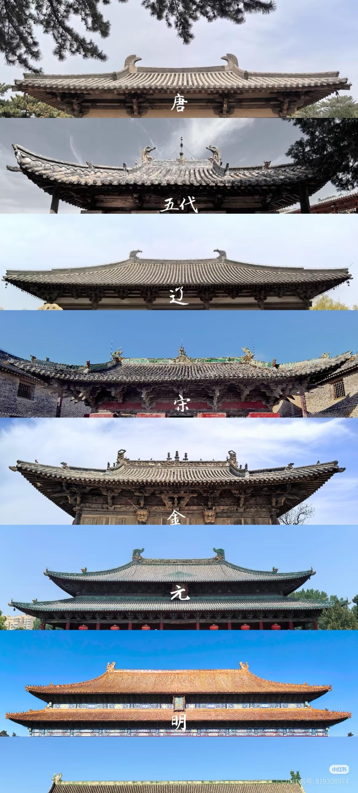 “唐>辽>宋>金>五代>元>明>清”这一审美排序。现存唐宋木构建筑，从唐建中三年