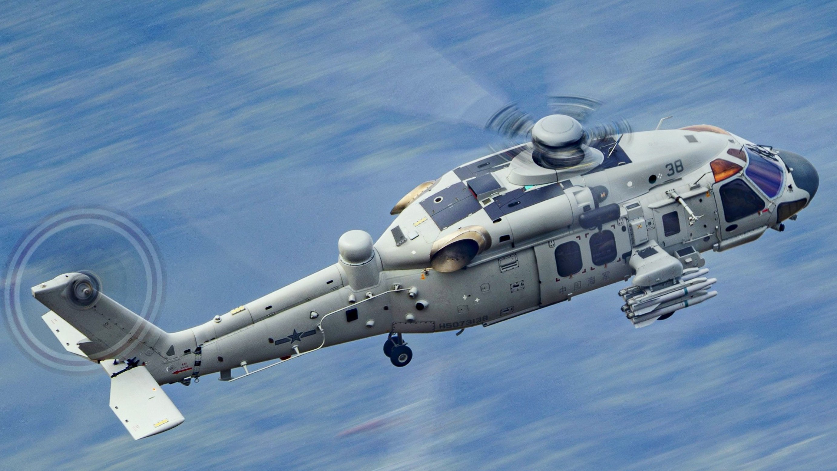 Z-20J舰载突击运输直升机​​​