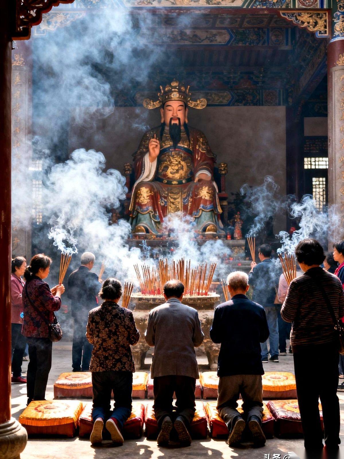 一名党员干部，趁着出差的空档，车子一拐，悄悄溜进了一座香火鼎盛的寺庙。他不是来