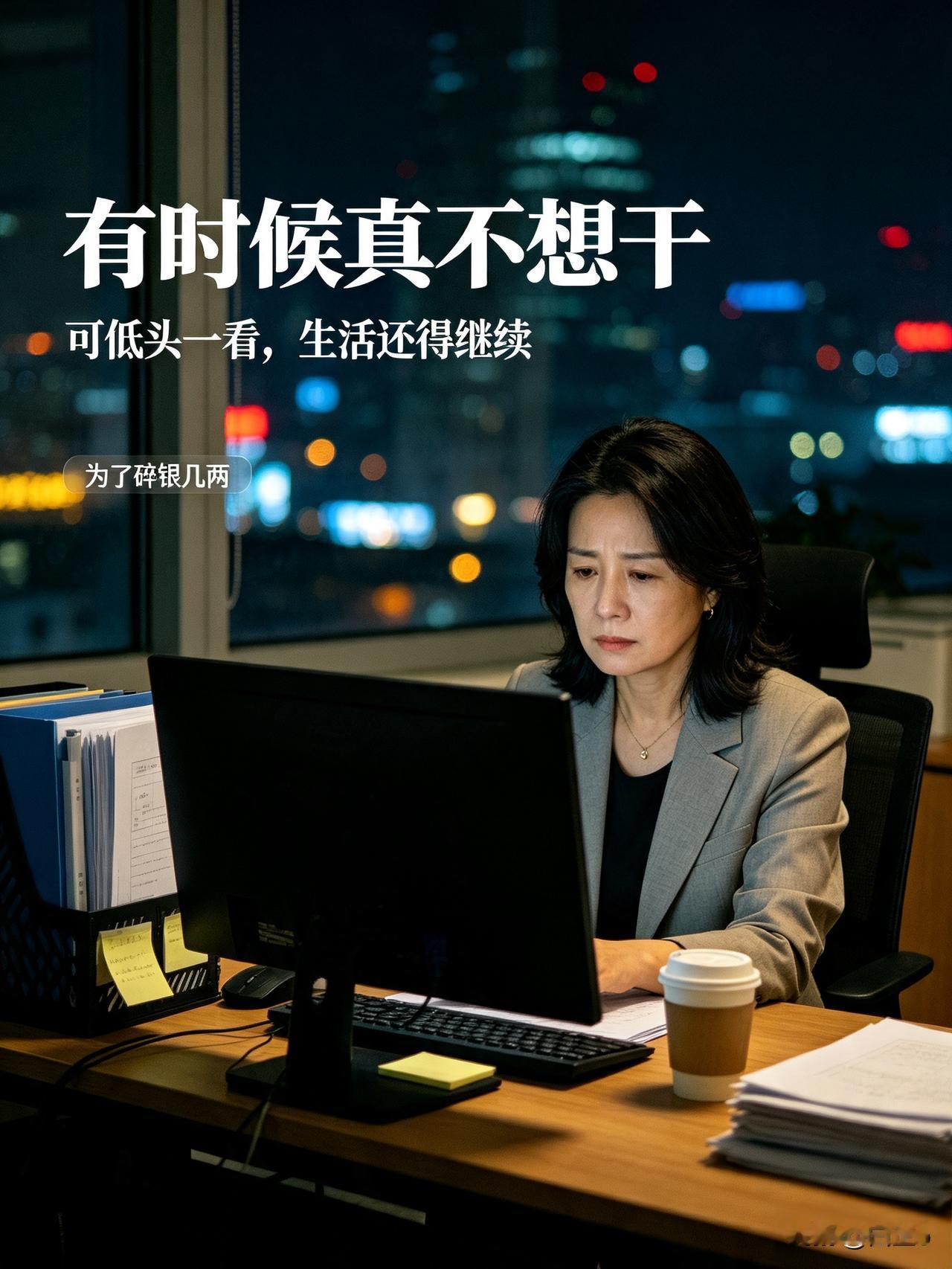 累到不想干的时候，看看成年人的现实人活着总有那么一瞬间，身心俱疲，真的什么
