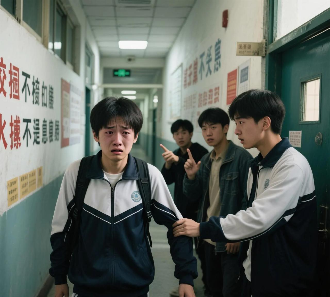 这年头，校园霸凌有多可怕，以一砍四，砍死了两个，还跳楼了一个昨晚听说南宁某高中