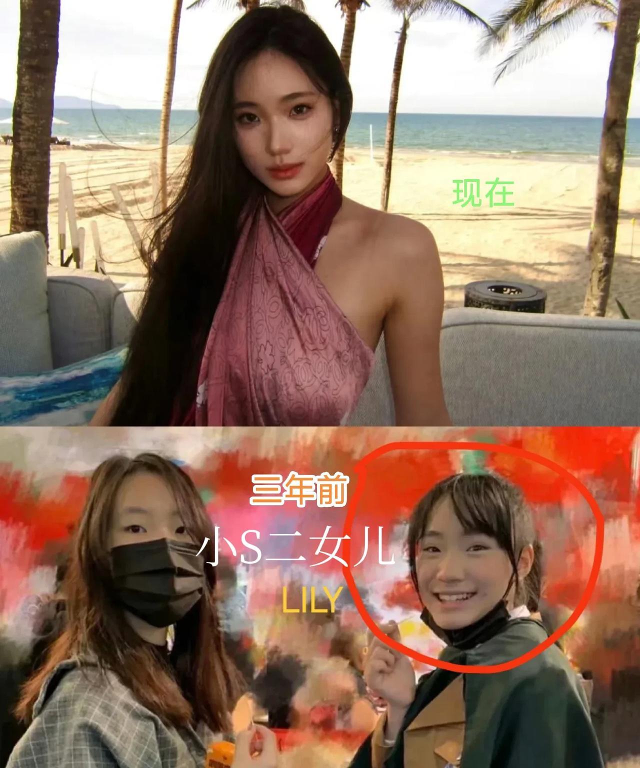 小S现在应该很懊悔当初怎么没教女儿多说中文，不然现在都是大明星了！小S二女儿l
