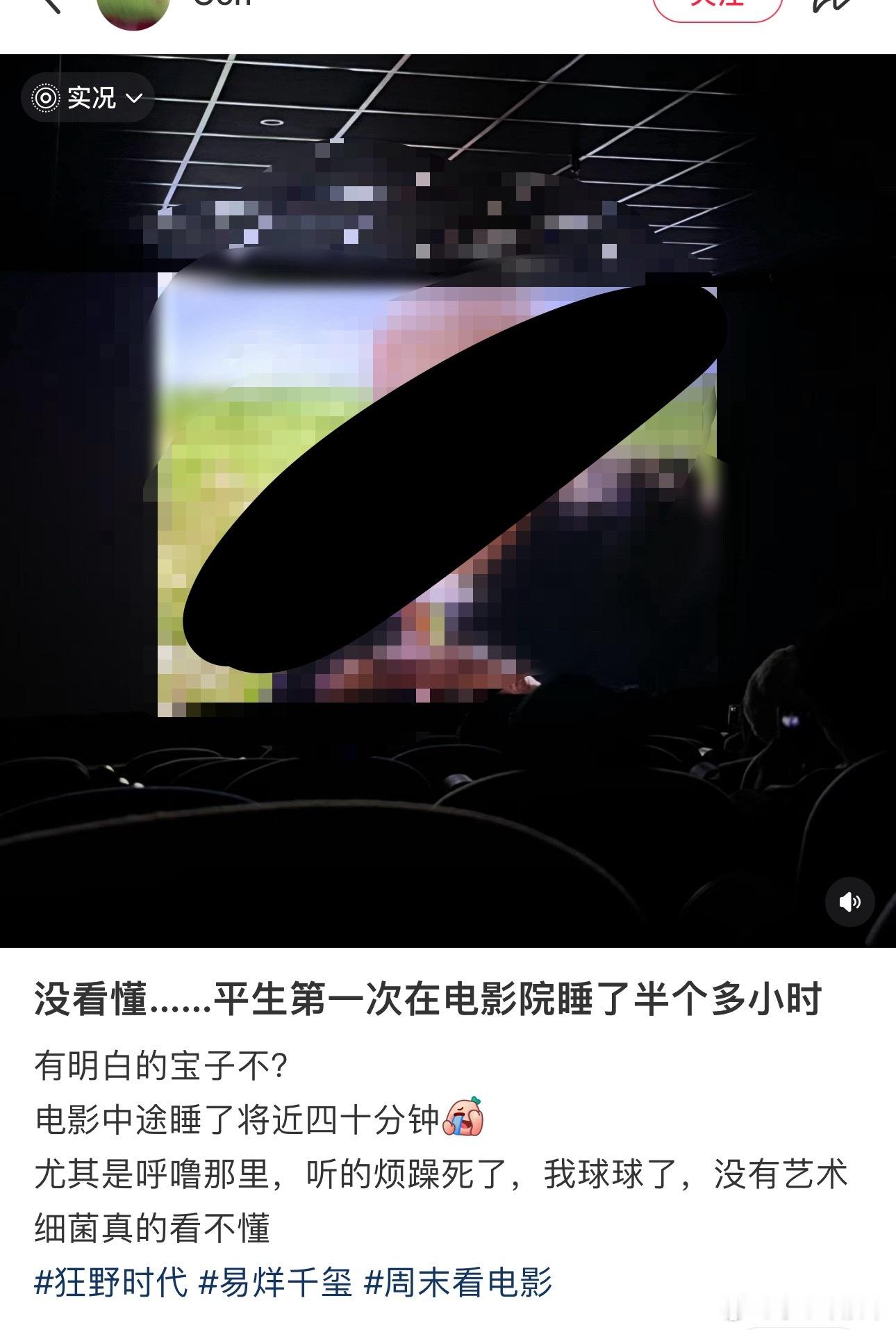 观众对《狂野时代》的评价：没看懂.....平生第一次在电影院睡了半个多小时有明白