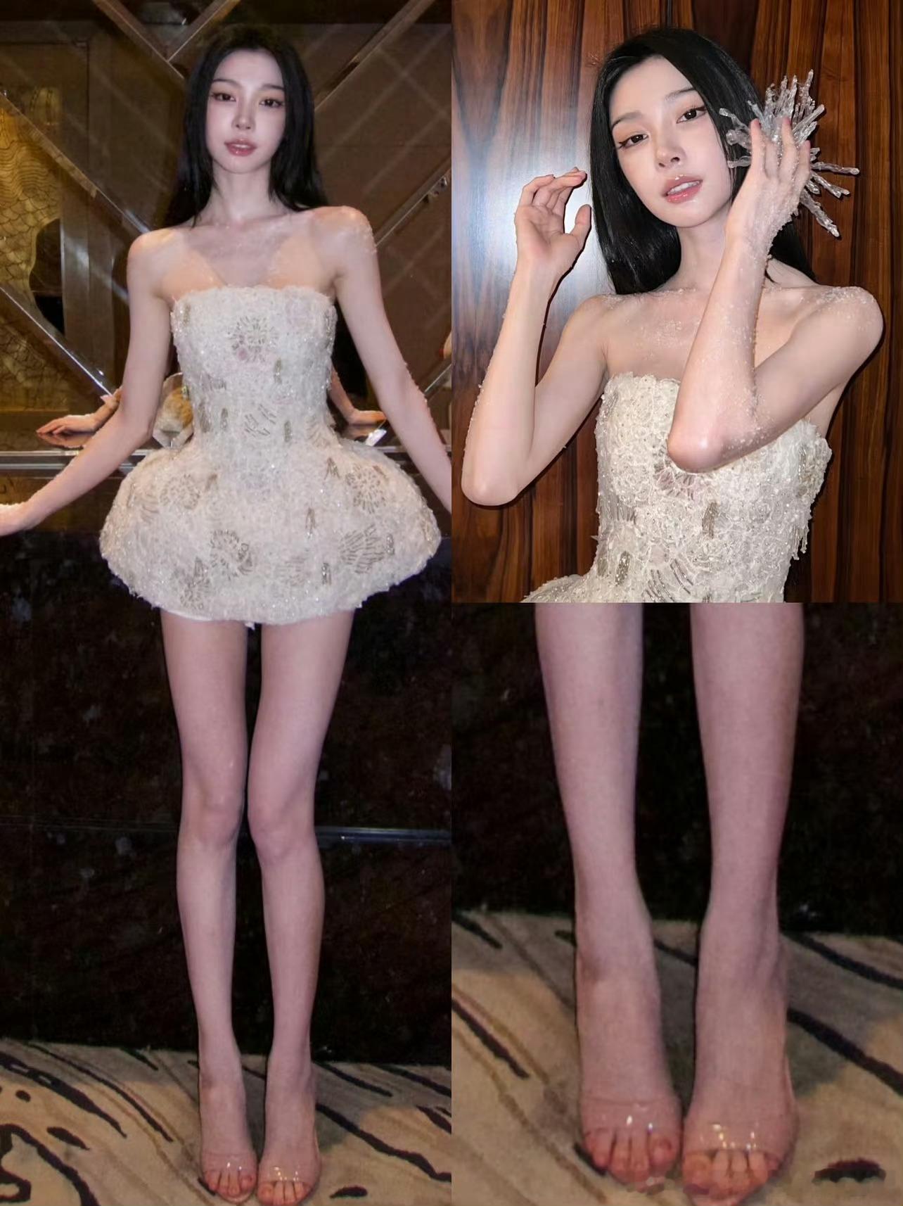 易梦玲这双腿是真实存在的吗像芭比娃娃一样