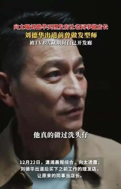 2025年12月22日，向太陈岚爆料刘德华成名后买下早年打工的“美华发型屋”，并