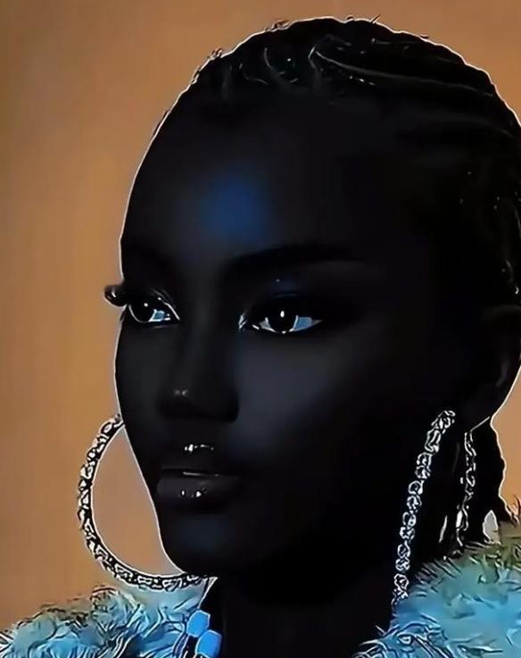 地球上最黑的民族。非洲南苏丹丁卡族人，黑皮肤、蓝眼睛，特别是蓝眼睛，可好看了！他