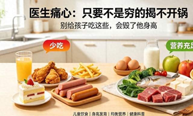 医生痛心: 只要不是穷的揭不开锅, 别给孩子吃这些, 会毁了他身高