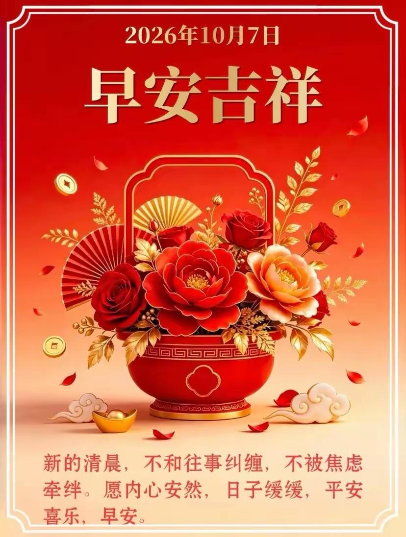 🌹早上好🌹一抹晨光，一份期许，愿家人安康，知己常伴，日子清欢，四季无恙