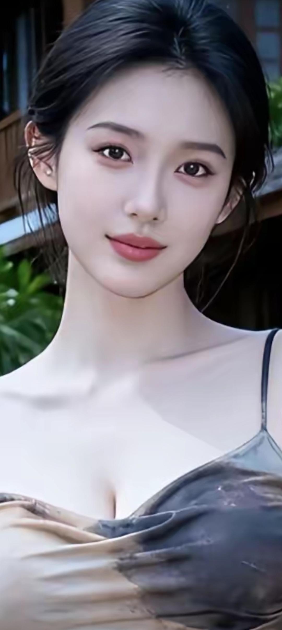 温柔如水的女神，笑靥如花，令人心动！🌸💕