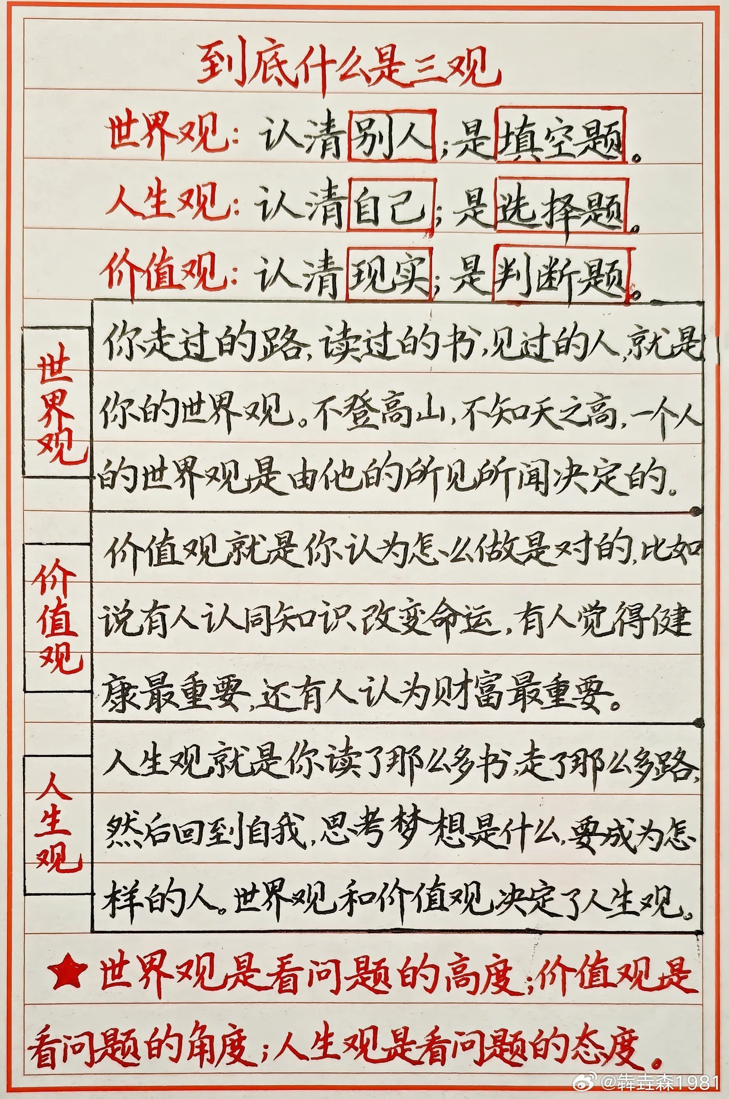 到底什么是三观？​​​