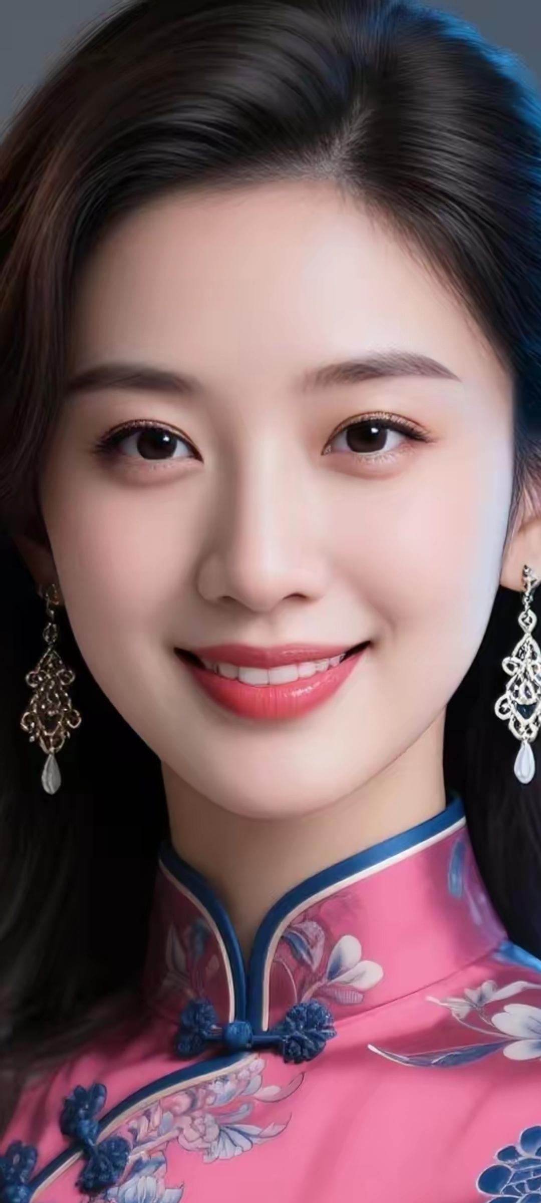 优雅东方美，粉色旗袍惊艳亮相