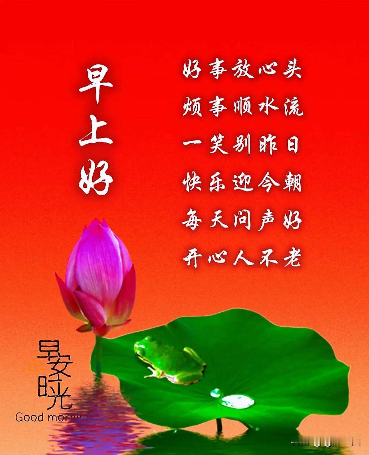 晨鸟欢歌报早安祥光映照心里宽福运相伴岁月暖吉风轻拂心里甜[比心][比心][